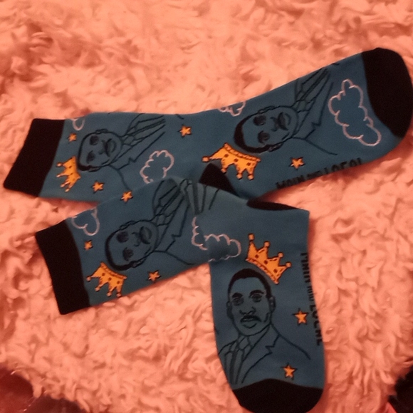 EQUAL MARTIN LUTHER KING JR UNISEX BLUE SOCKS - Picture 4 of 5